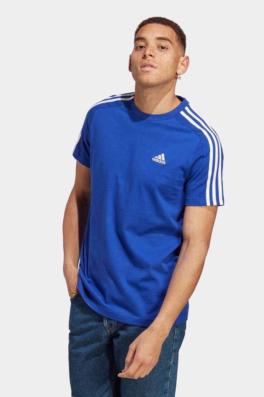 

Спортивная одежда Essentials из трикотажа с 3 полосками adidas, синий