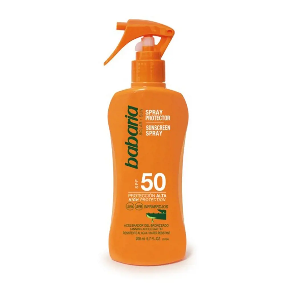

Солнцезащитный крем Protector Solar Spray Aloe Vera Spf50 Babaria, 200 мл