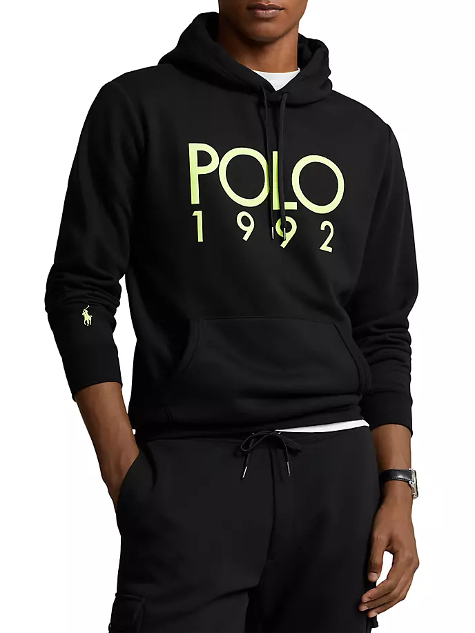 

Толстовка с логотипом Magic Fleece 1992 Polo Ralph Lauren, черный