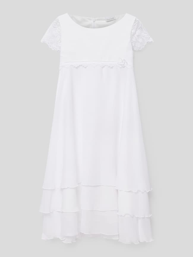 цена Платье для причастия с кружевной отделкой Weise, белый