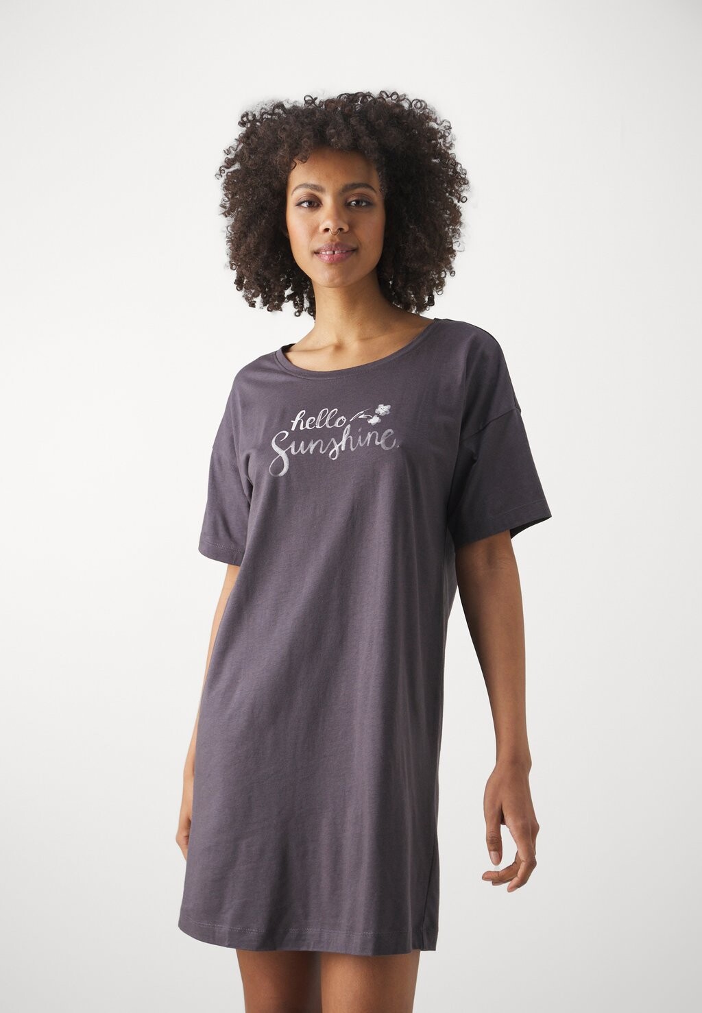 

Ночная рубашка VD COSY WORLD BIGSHIRT LASCANA, темно-серый