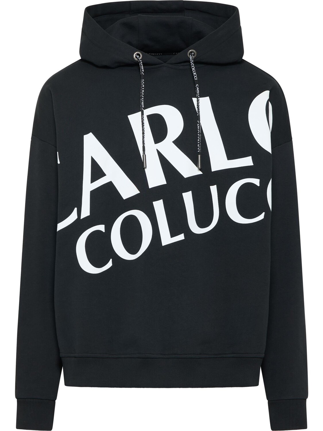 

Толстовка Carlo Colucci Hoodie ohne Reißverschluss Davoodi, черный
