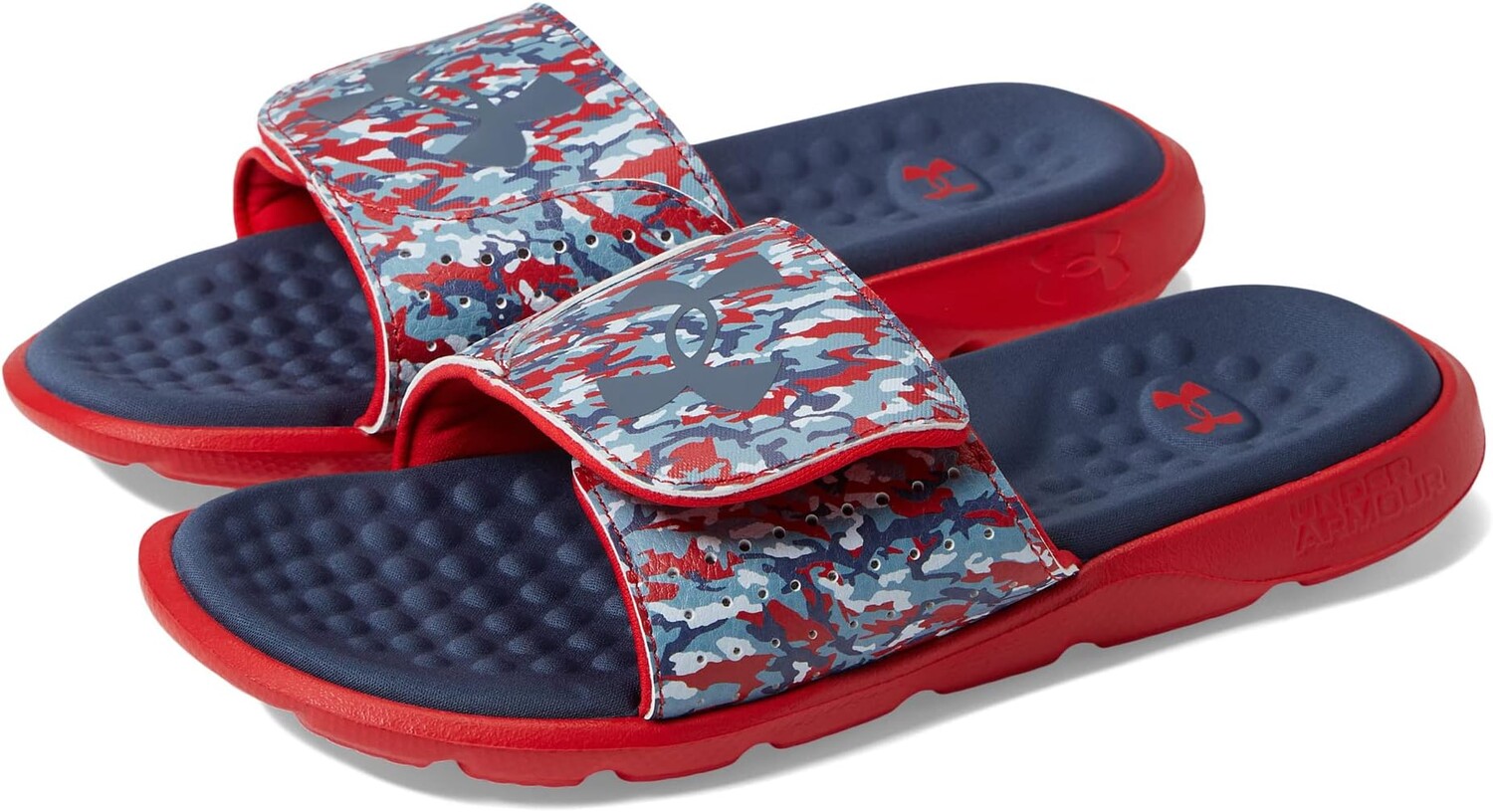 

Сандалии Ignite 7 Slide Under Armour, цвет Gray Mist/Red/Downpour Gray