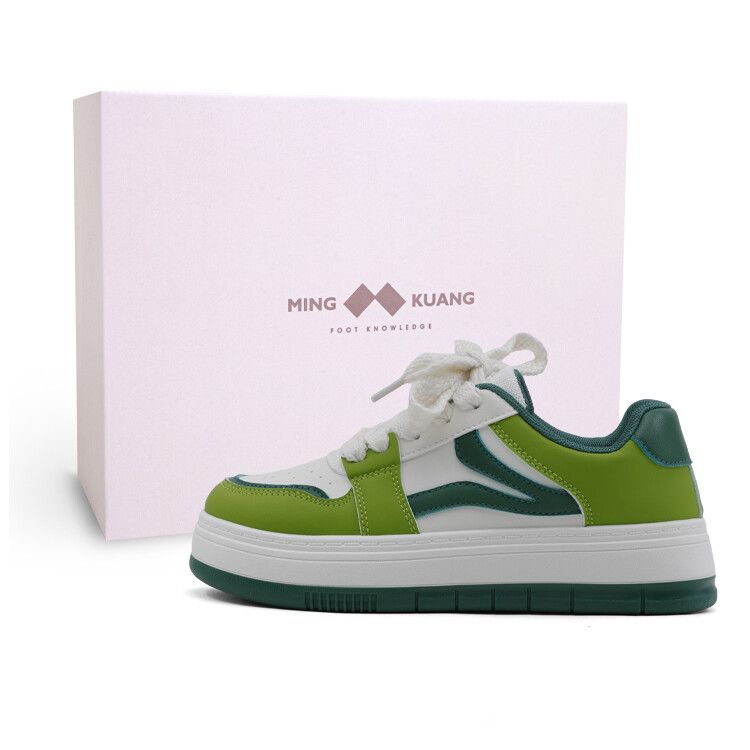 

Кеды, скейтборд обувь женская низкая Mingkuang, бежевый