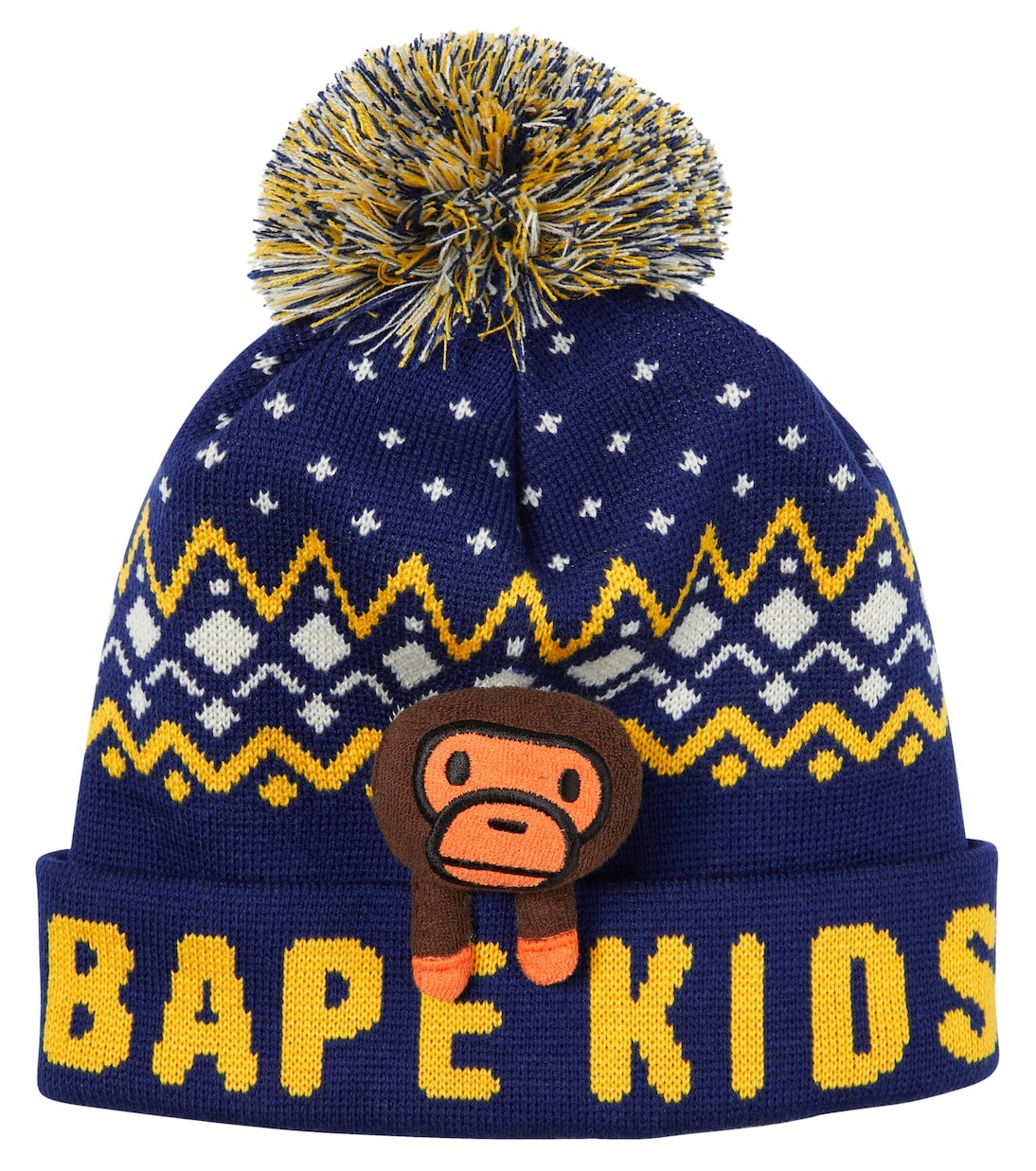 

Мягкая кукольная шапочка baby milo Bape Kids, мультиколор