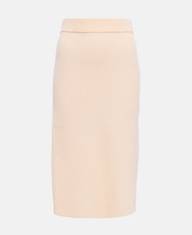 

Шерстяная юбка Max Mara, экрю
