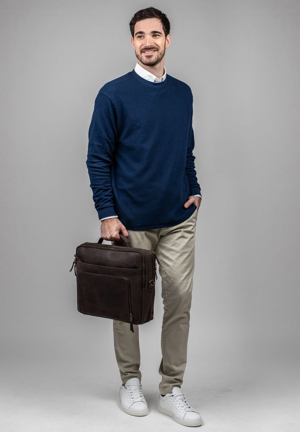 

Портфель XL SMART LAPTOP BAG 15" VINTAGE SID & VAIN, цвет Stone