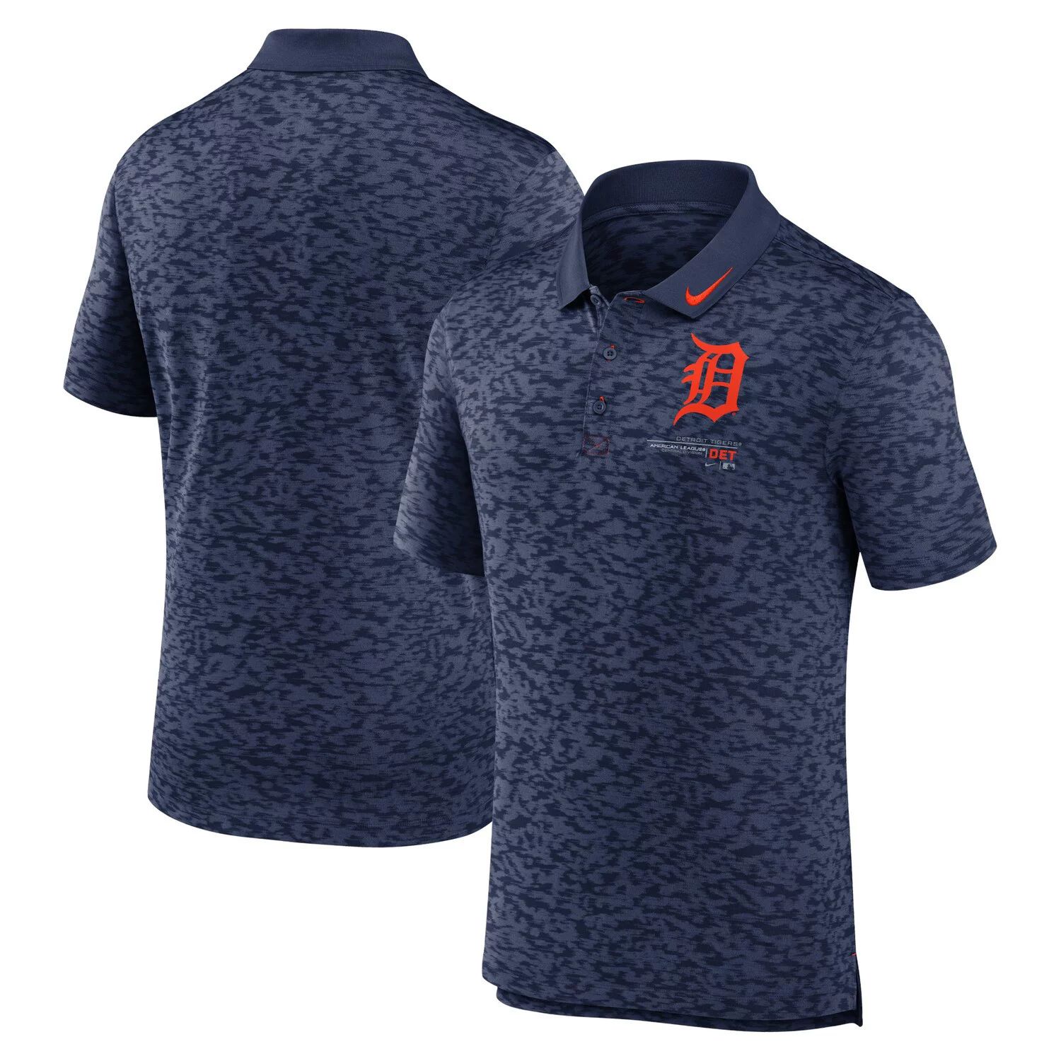 Мужская темно-синяя футболка-поло Detroit Tigers Next Level Performance Nike мужская темно синяя рубашка поло new york yankees next level nike