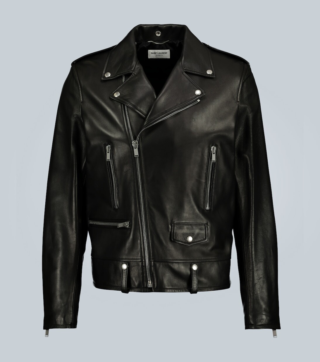 

Кожаная косуха Saint Laurent, черный