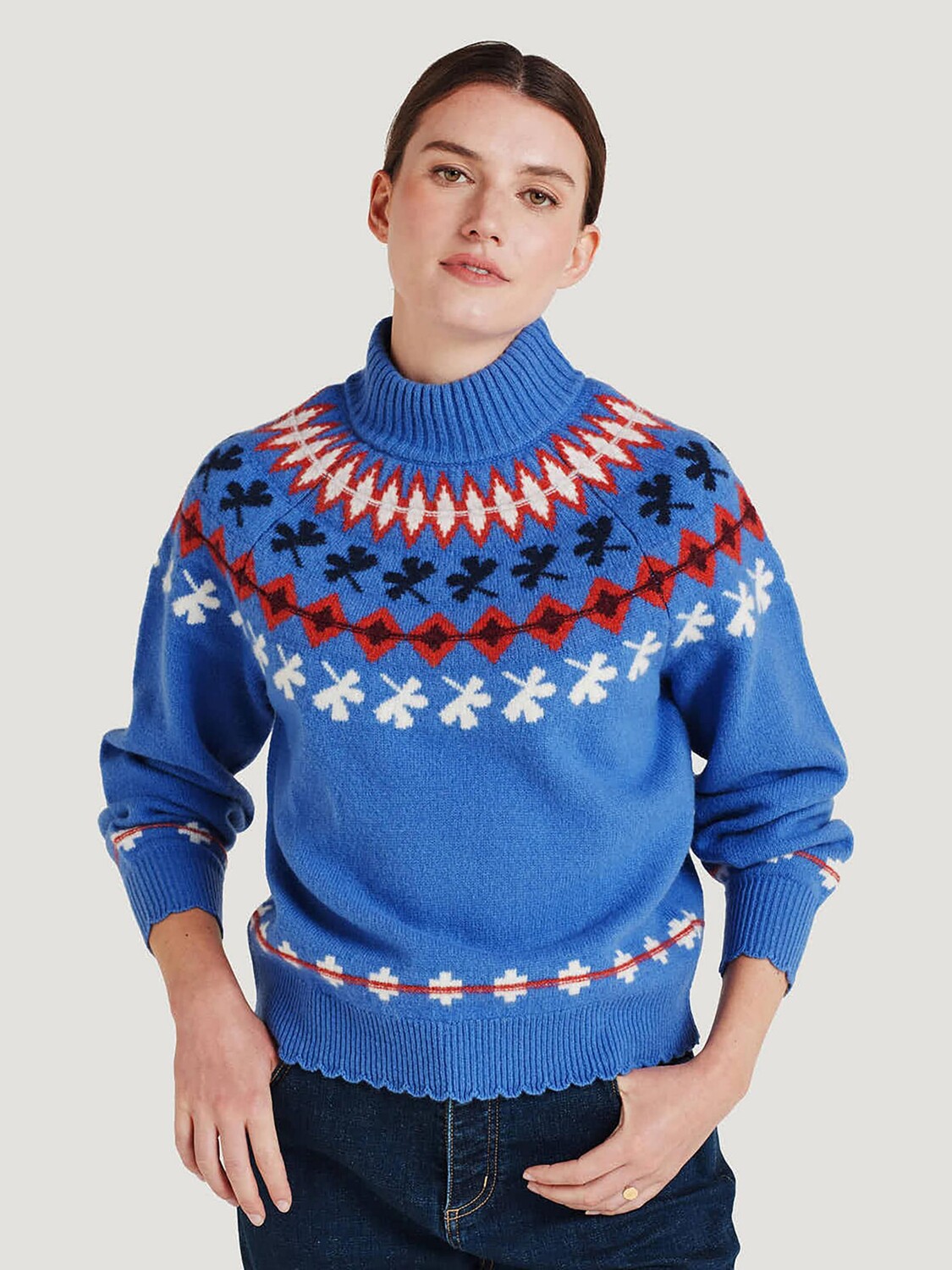 

Джемпер Jovie Fair Isle Thought, барвинок синий
