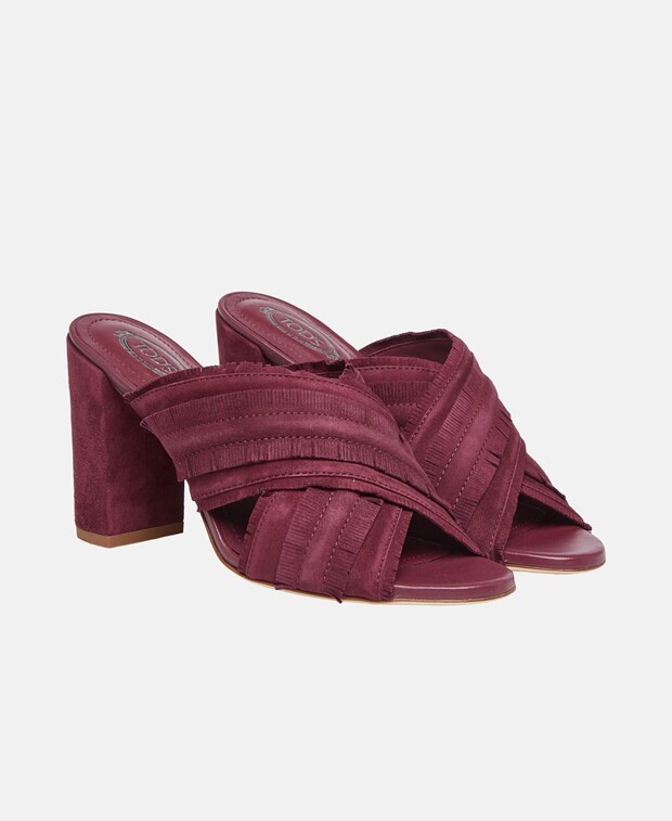 

Босоножки на каблуке Tod's, красный