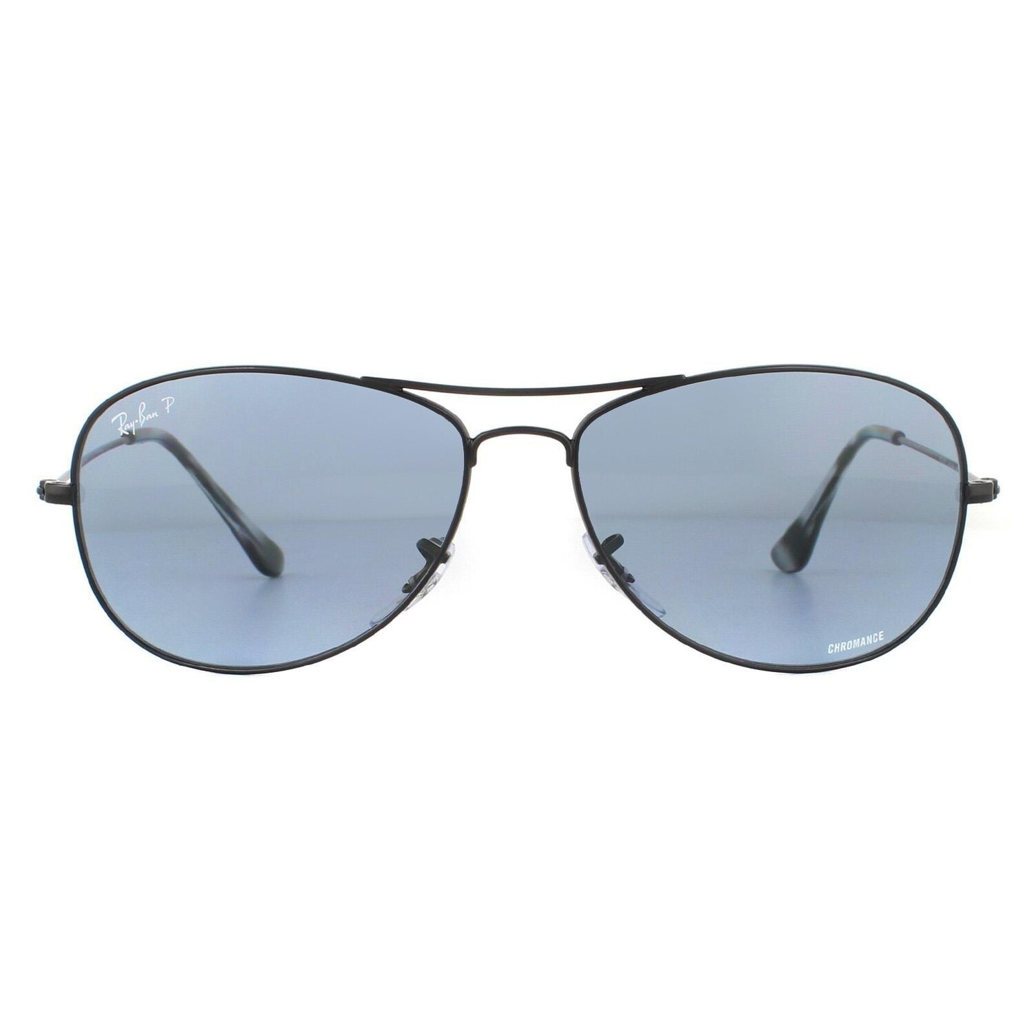

Матовые черные синие солнцезащитные очки-авиаторы Ray-Ban, черный