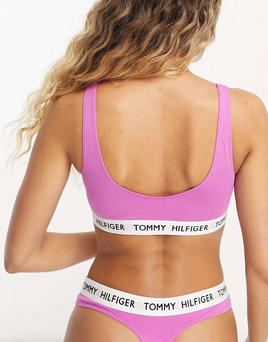 

Розовый бюстгальтер без подкладки из смесового хлопка Tommy Hilfiger 85