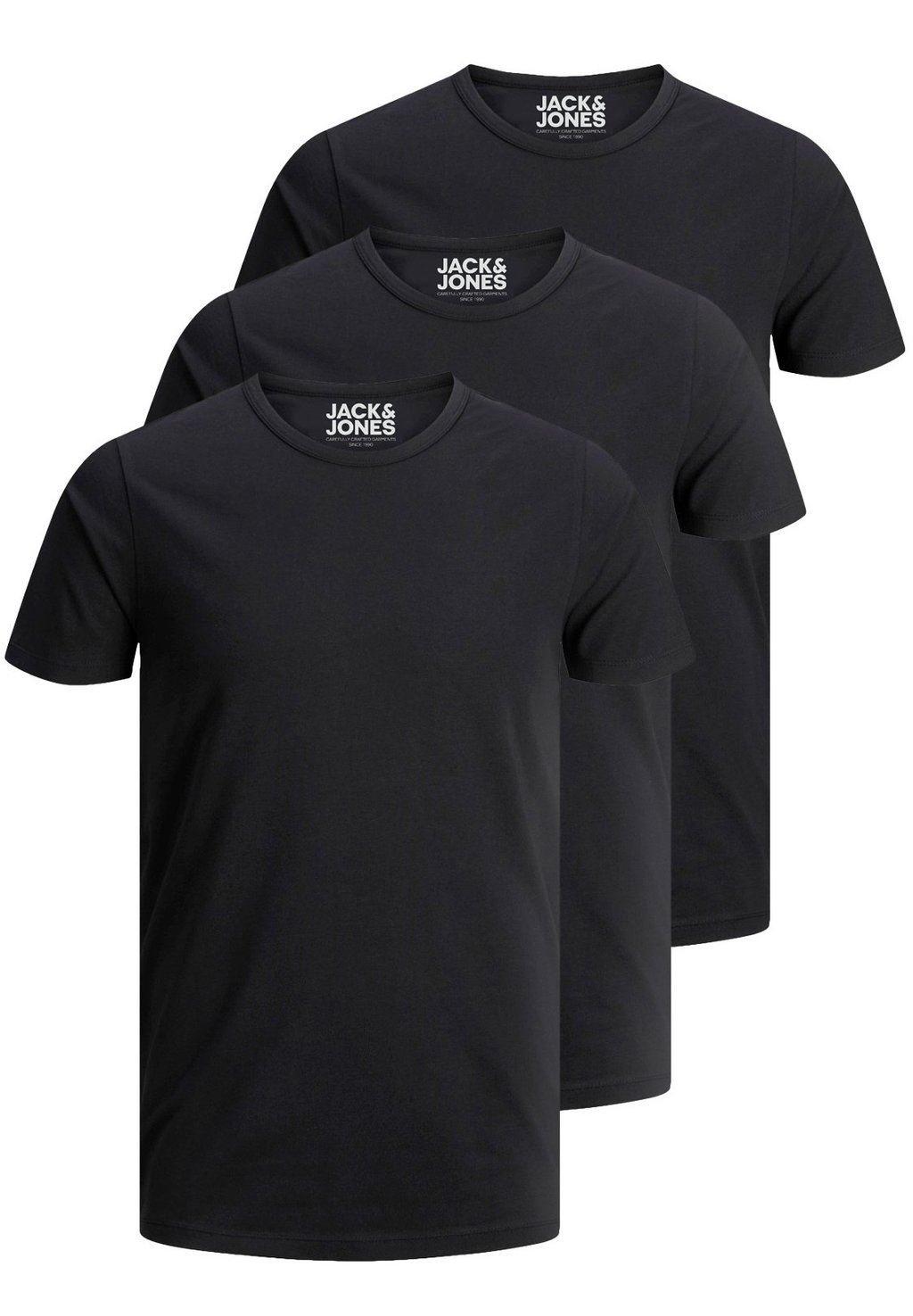 Базовая футболка 3 PACK O-NECK Jack & Jones, цвет black/black/black фигурка q posket black jack – black jack [version a] 15 см