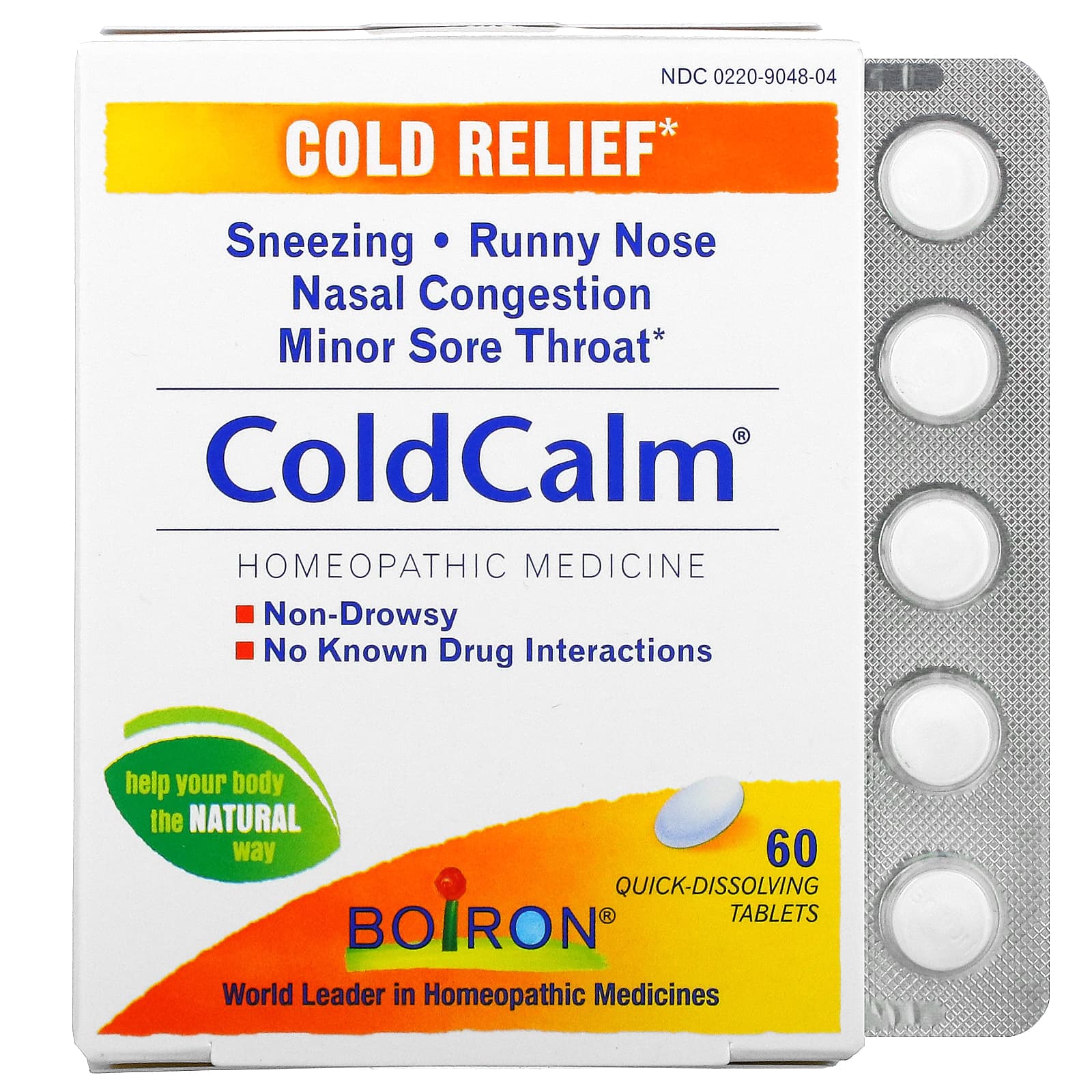 Boiron Coldcalm 60 быстрорастворимых таблеток boiron для детей rhinallergy 3 тубы по 80 быстрорастворимых шариков