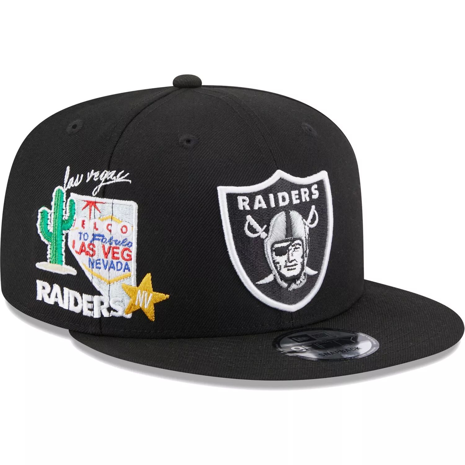 

Мужская черная кепка New Era Las Vegas Raiders Icon 9FIFTY Snapback