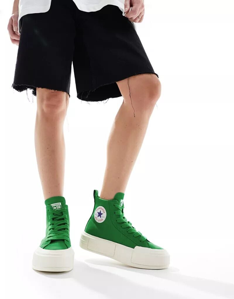 

Зеленые кроссовки Converse Cruise Hi на толстых шнурках