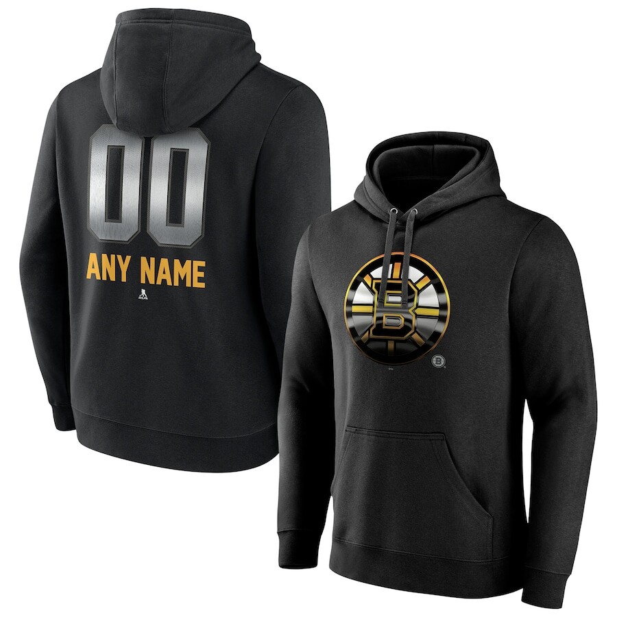 

Пуловер с капюшоном Fanatics Branded Boston Bruins, черный