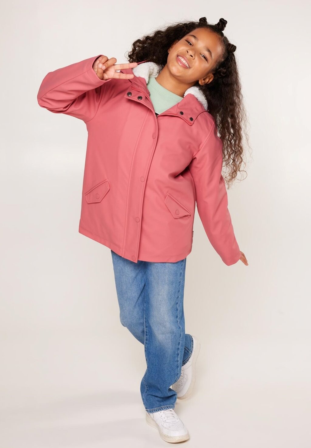 

Плащ Janice Teddy Jr America Today, цвет washed red