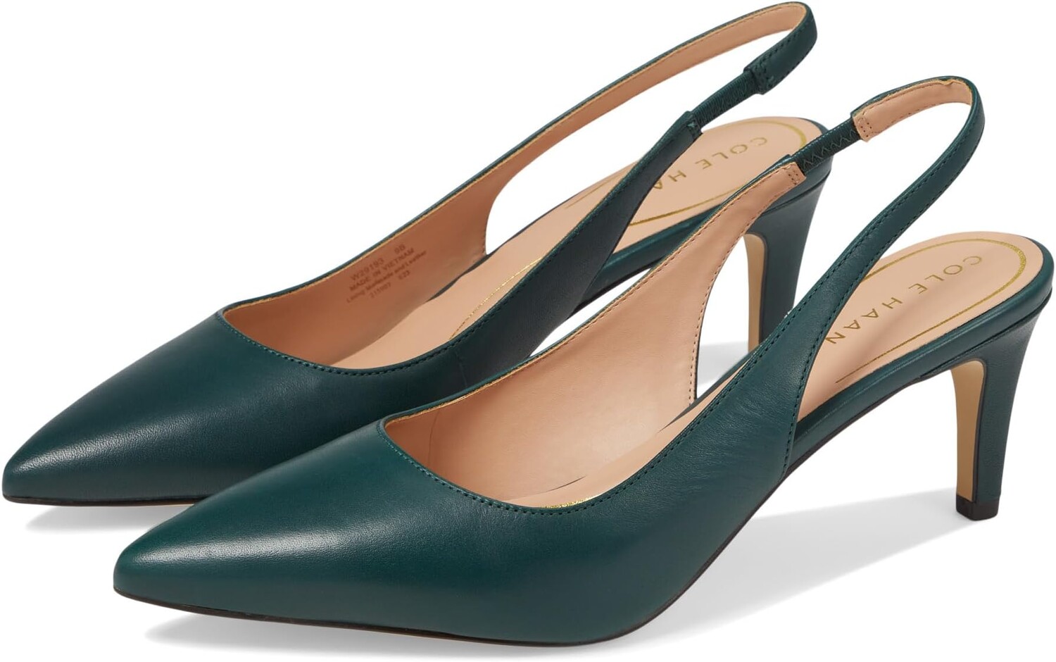 

Туфли Vandam Sling Pump 65 Cole Haan, цвет Scarab Leather