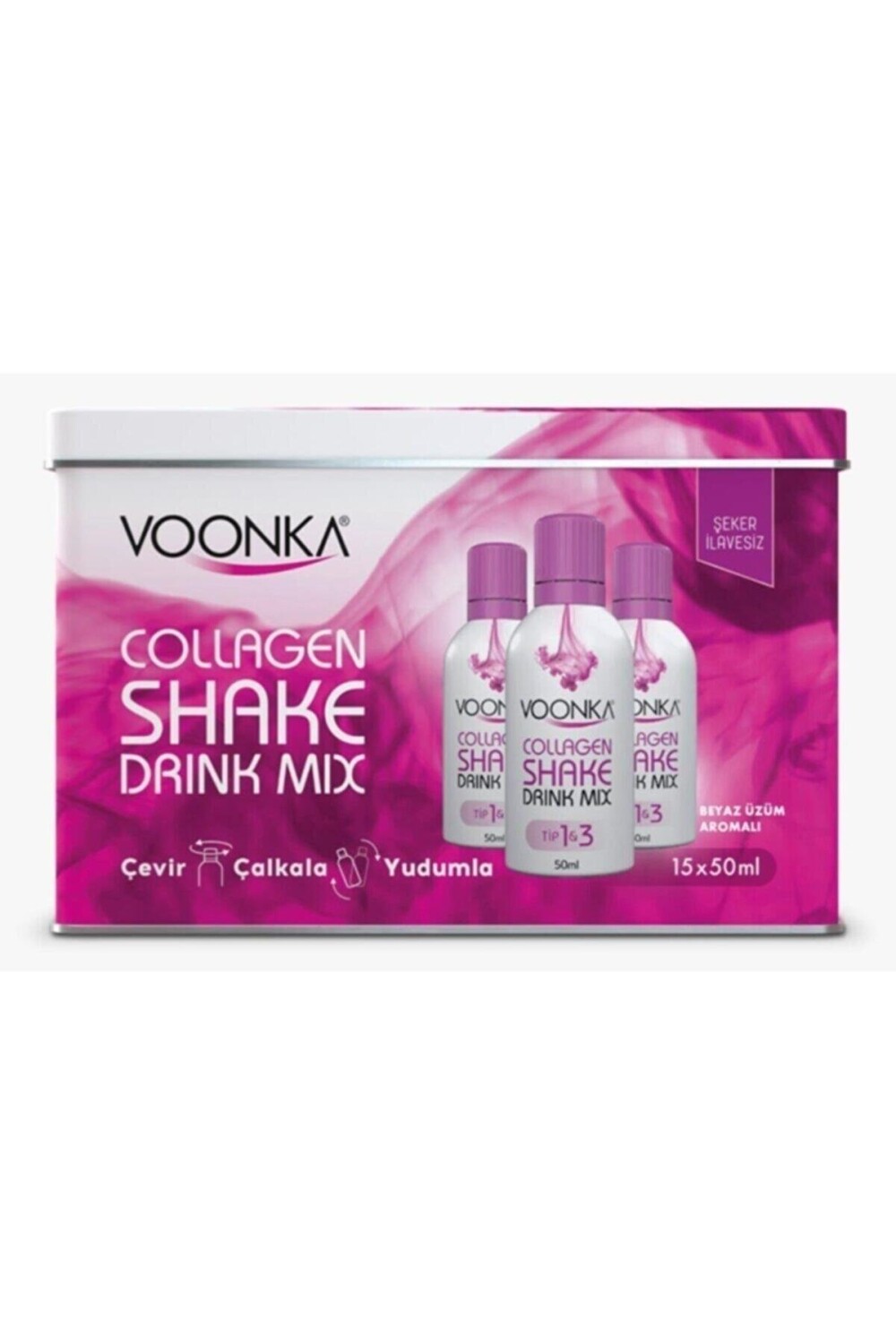 

Voonka Collagen Beauty Shake Drink Mix Coagene со вкусом белого винограда 15x50 мл