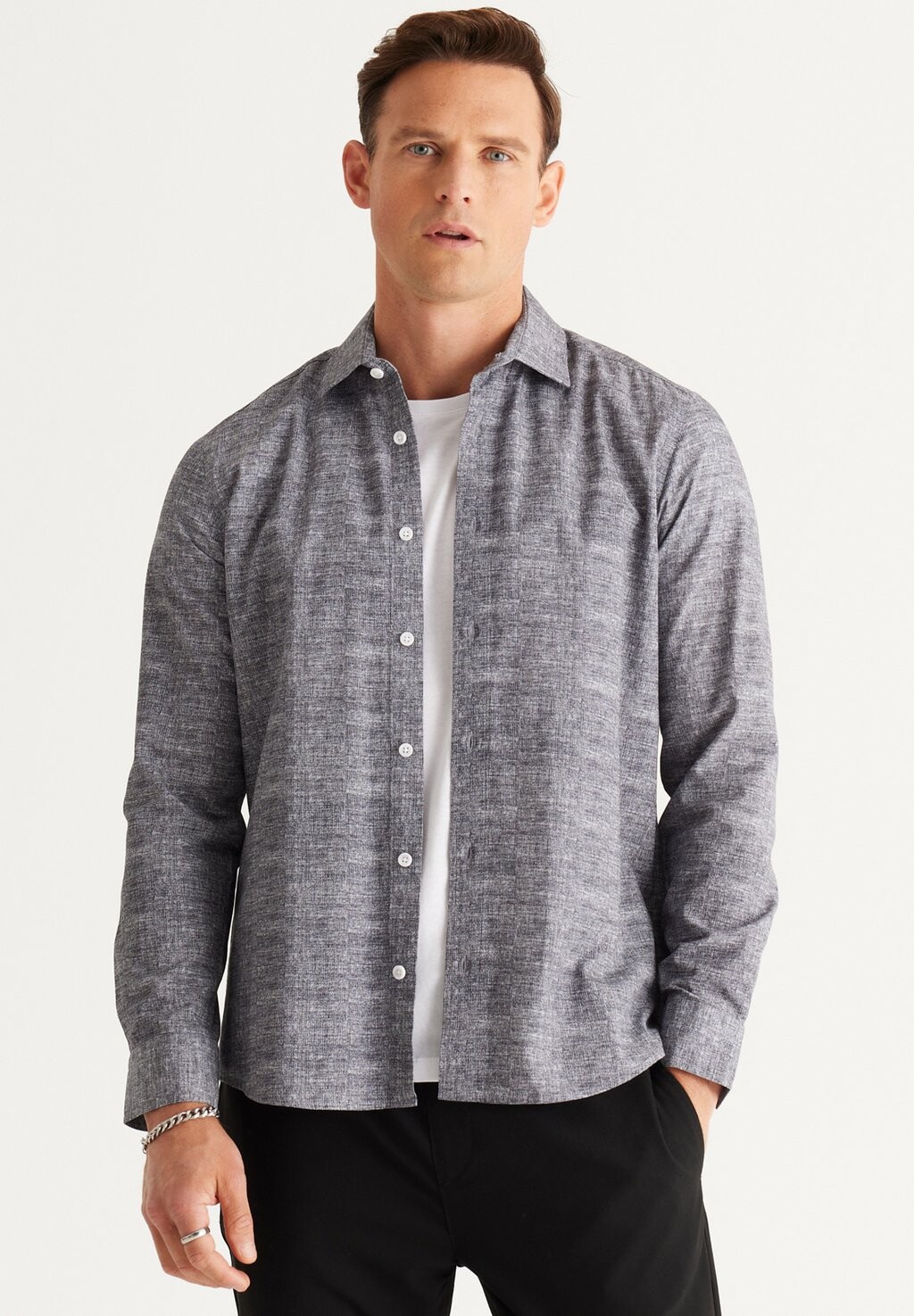 

Рубашка AC&CO / ALTINYILDIZ CLASSICS, цвет grey