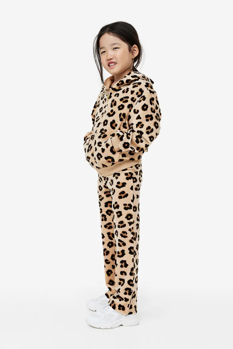 

Плюшевые брюки H&M, бежевый