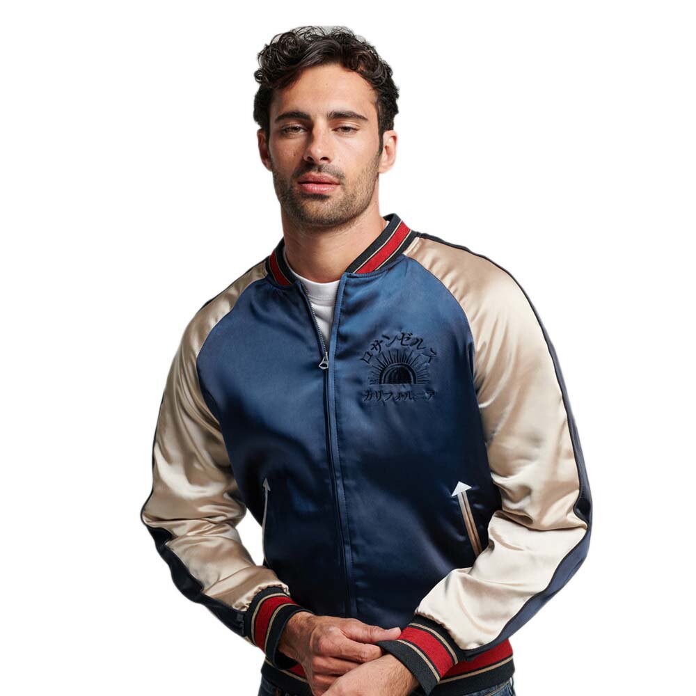 

Куртка Superdry Vintage Suikajan Bomber, синий