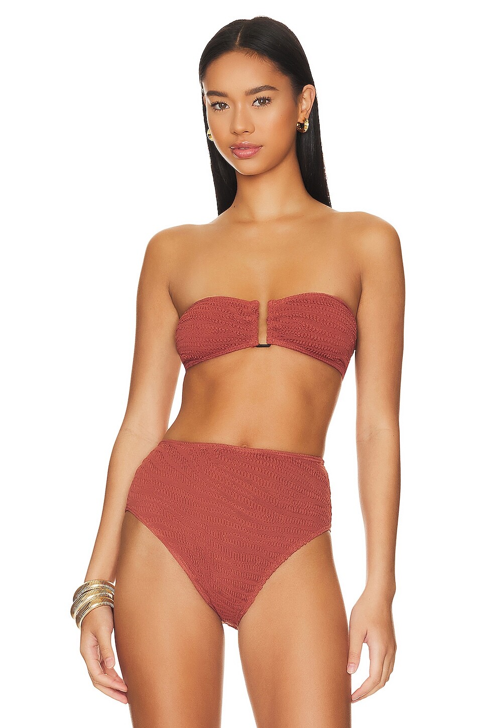

Бюстгальтер Bond Eye Blake Bandeau Bikini Top, цвет Terracotta Tiger