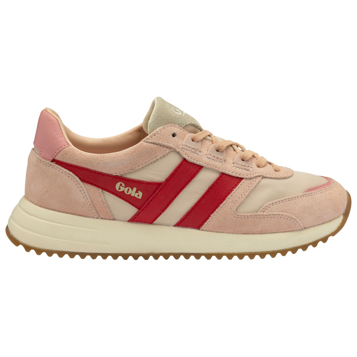 Кроссовки Gola Women's Chicago, цвет Wheat/Pearl Pink/Deep Red