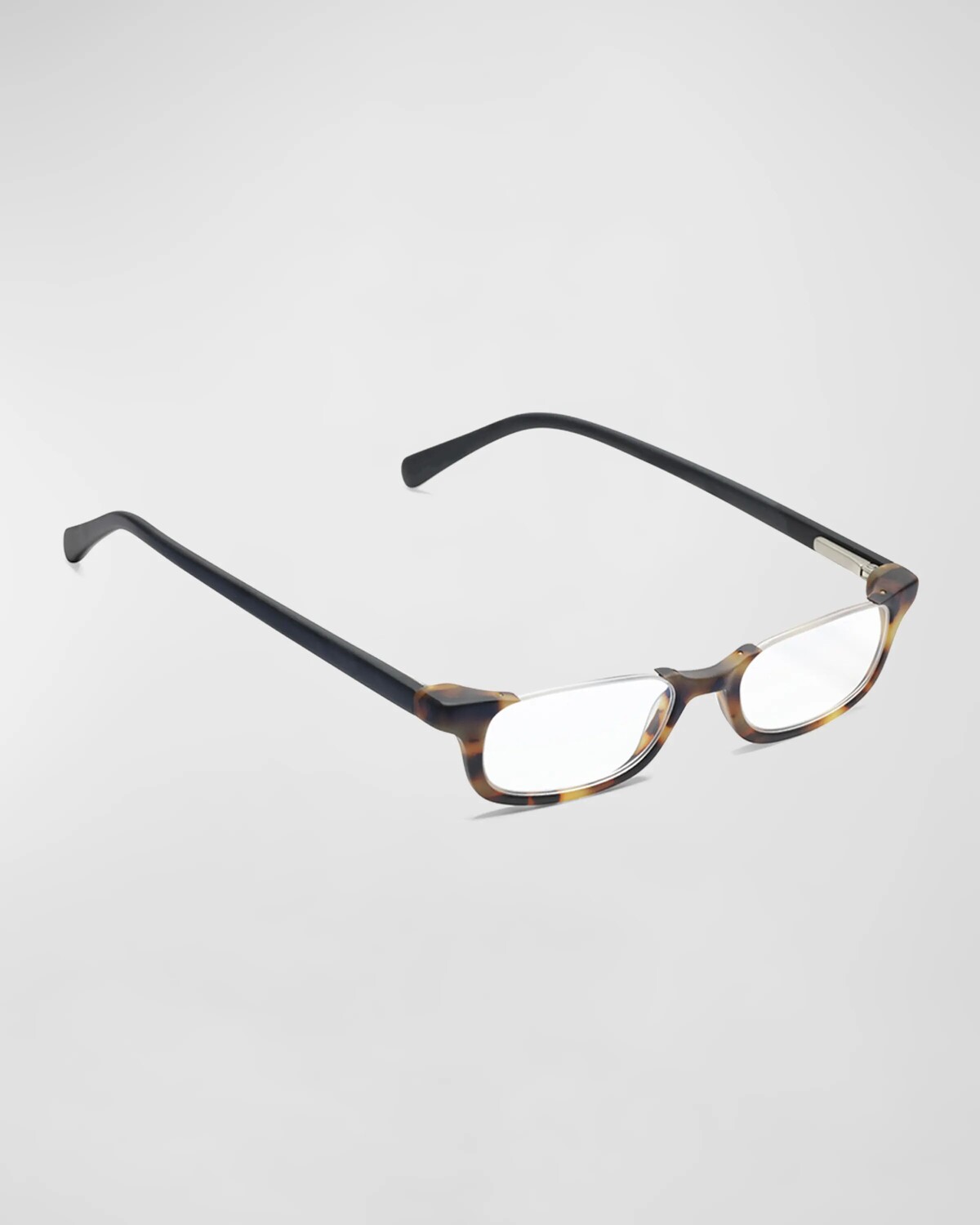 

Прямоугольные ацетатные очки для чтения What Inheritance с полуоправой Eyebobs, цвет Tortoise/Black