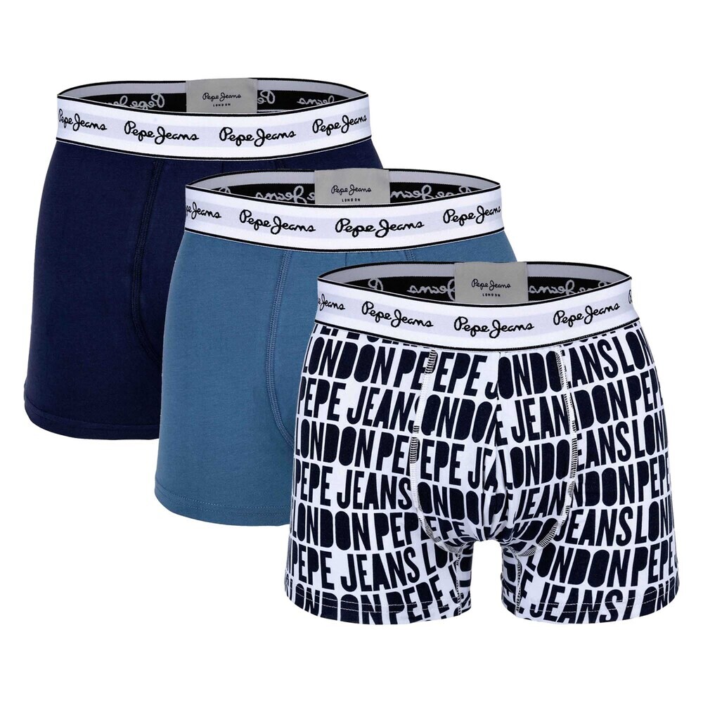 

Трусы боксеры Pepe Jeans, синий/черный/белый