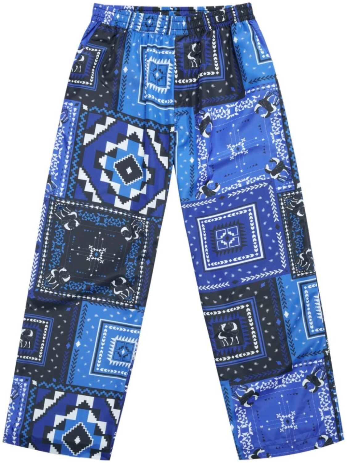 

Marcelo Burlon County of Milan широкие брюки AOP Bandana, синий