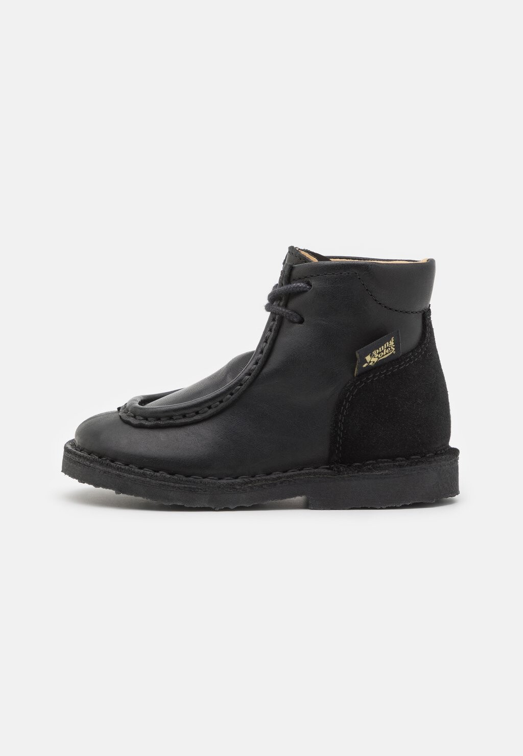 

Ботильоны на шнуровке Boomer Wallabee Unisex Young Soles, черный