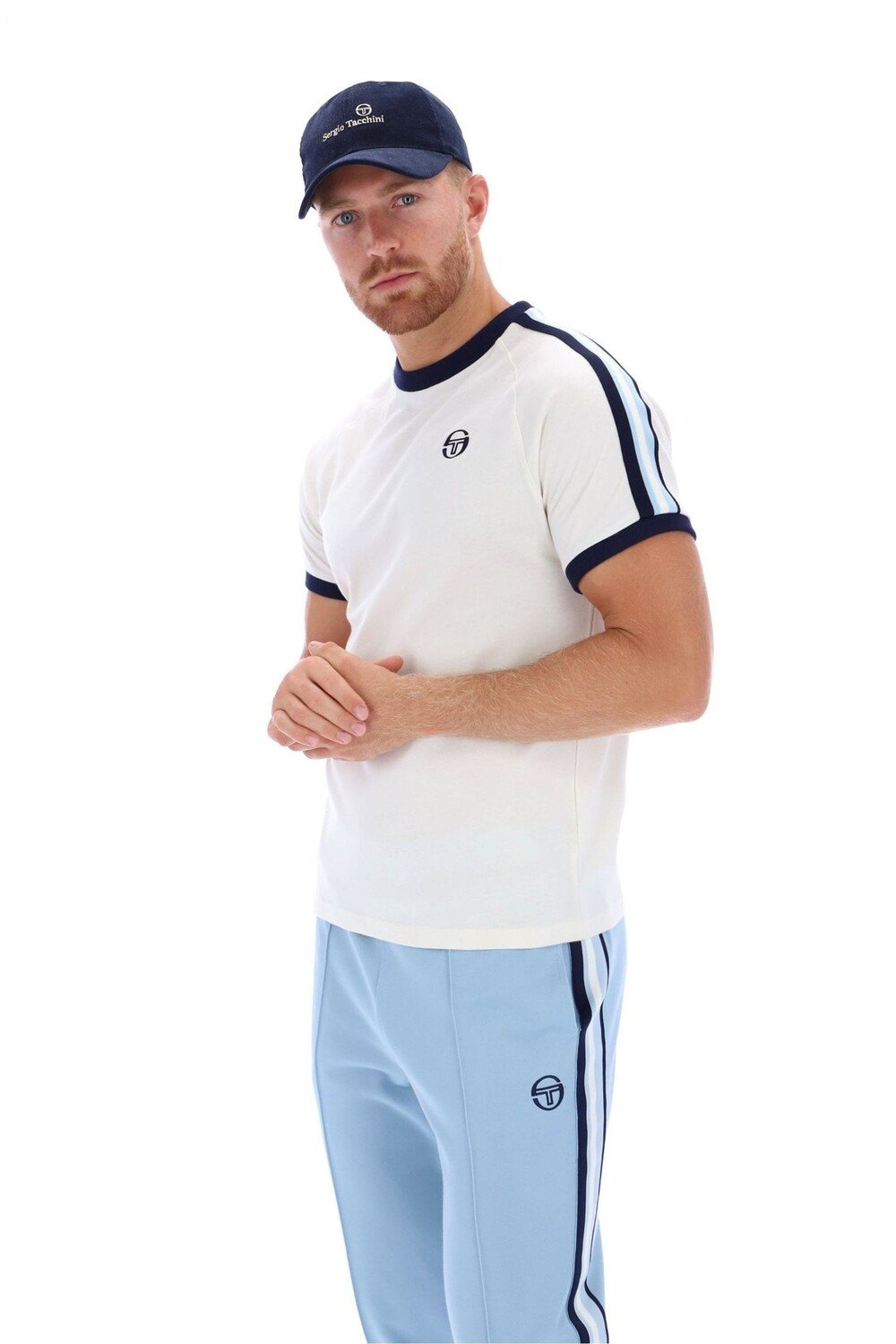 

Футболка Hadow Crew из 100% хлопка Sergio Tacchini, бежевый