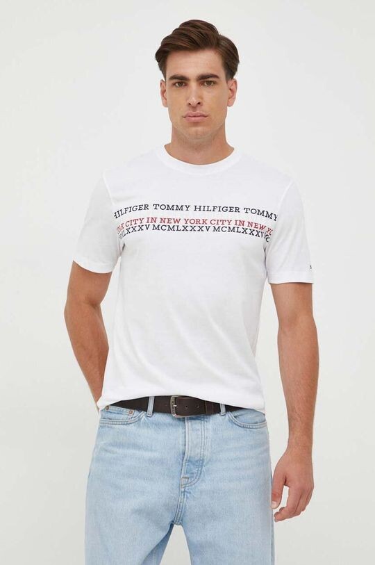 

Хлопковая футболка Tommy Hilfiger, белый