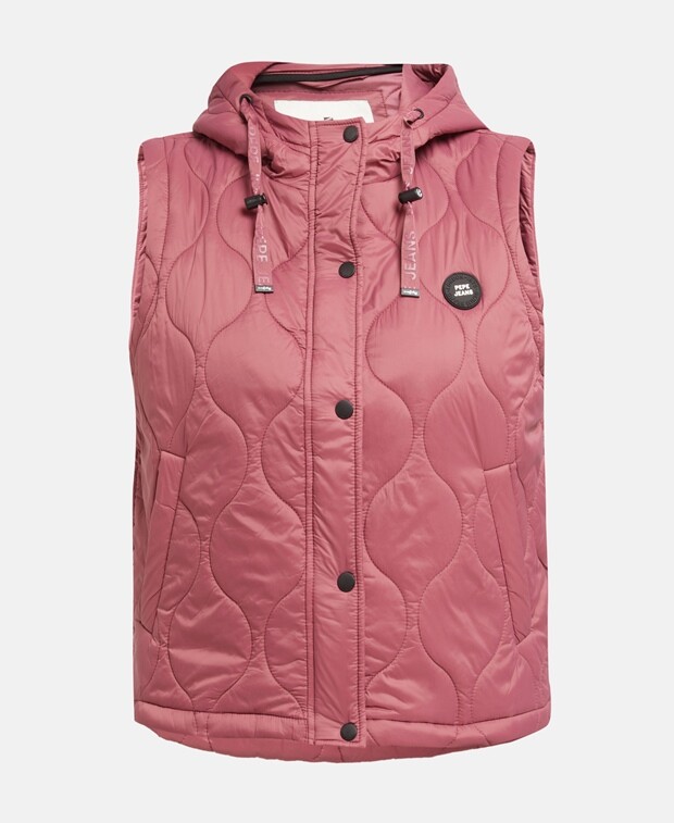 

Стеганый жилет Pepe Jeans, античный розовый