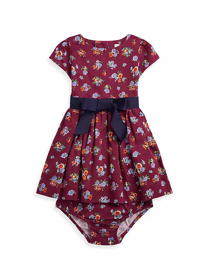 

Атласное платье с цветочным принтом для маленьких девочек Polo Ralph Lauren, цвет beatrice floral