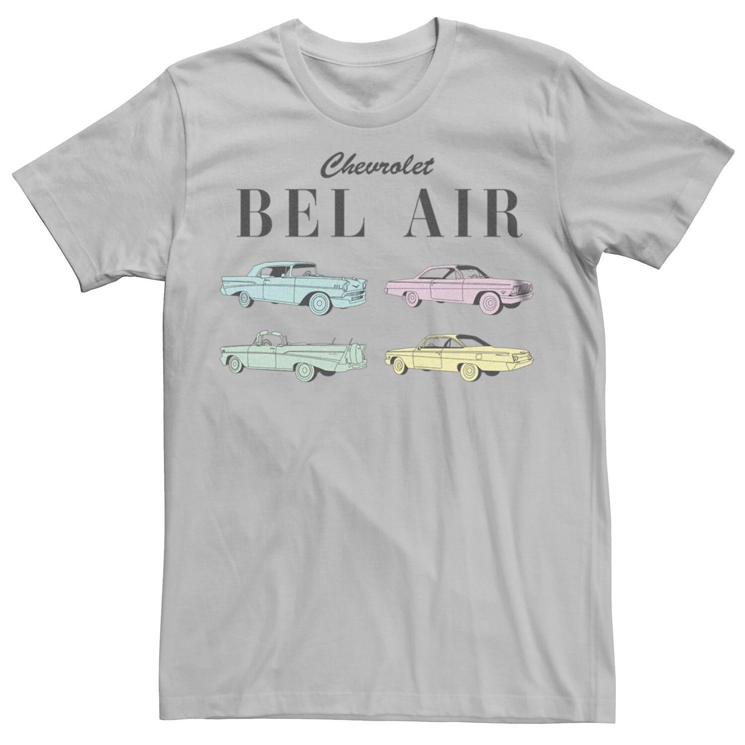 

Мужская футболка Chevrolet Bel Air пастельной винтажной графики Licensed Character