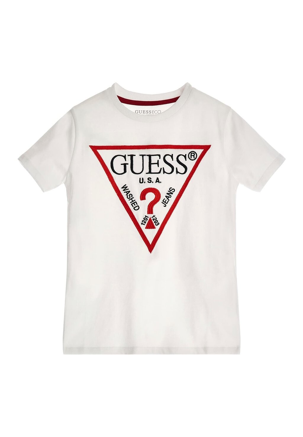 

Футболка с принтом CORE Guess, цвет pure white