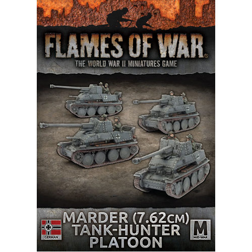Фигурки Flames Of War: Marder (7.62Cm) Tank Hunter Platoon