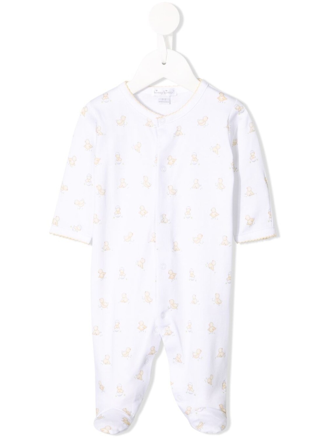 

Комбинезон с принтом Hatchlings Footie Kissy Kissy, белый