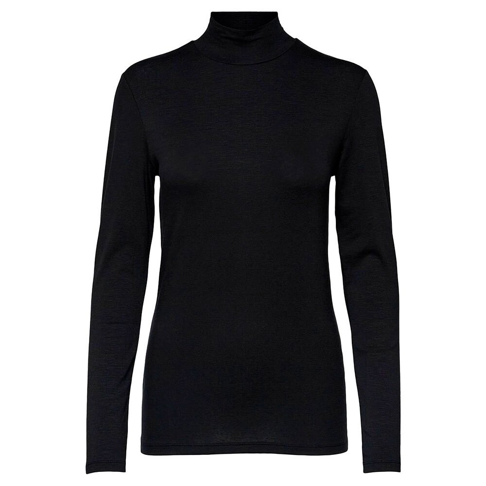 

Футболка с длинным рукавом Selected Mandy High Neck, черный