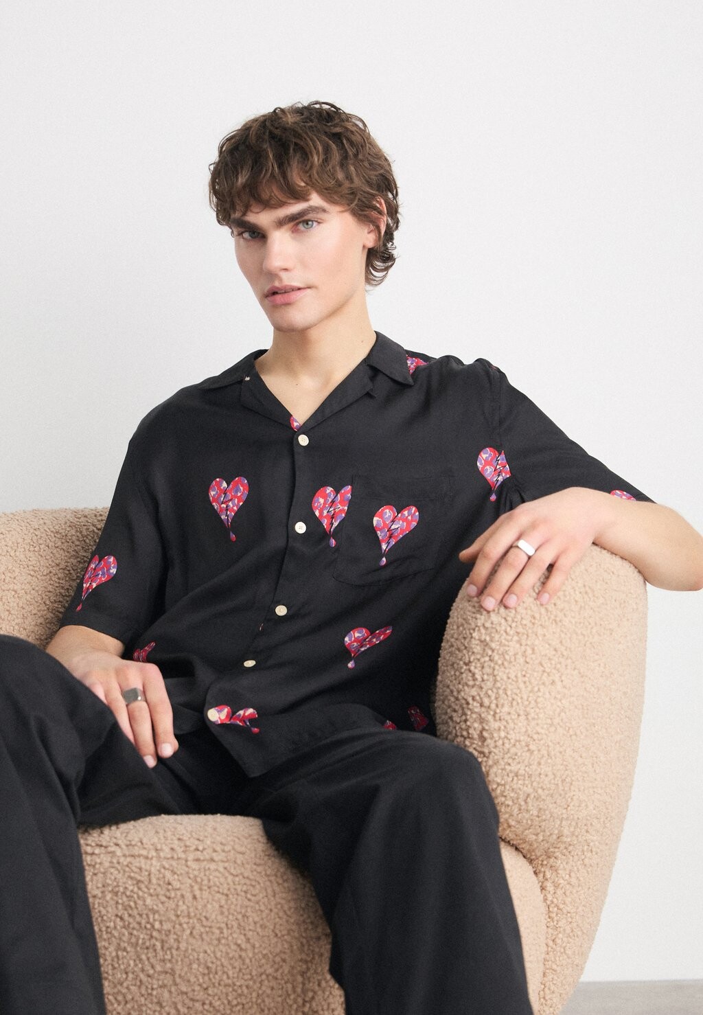 

Рубашка IKUMA BREAKUP AllSaints, черный