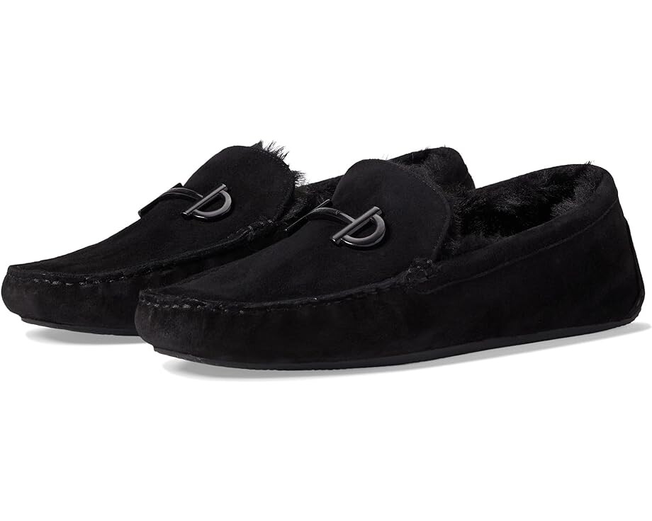

Лоферы Cole Haan Tully Driver, цвет Black Suede/Black Shearling