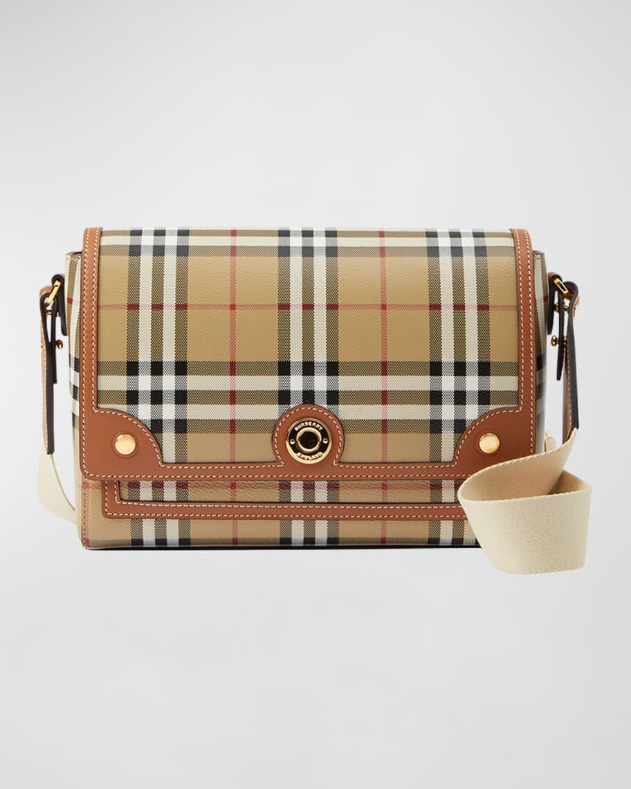 

Сумка через плечо Note в клетку с клапаном Burberry