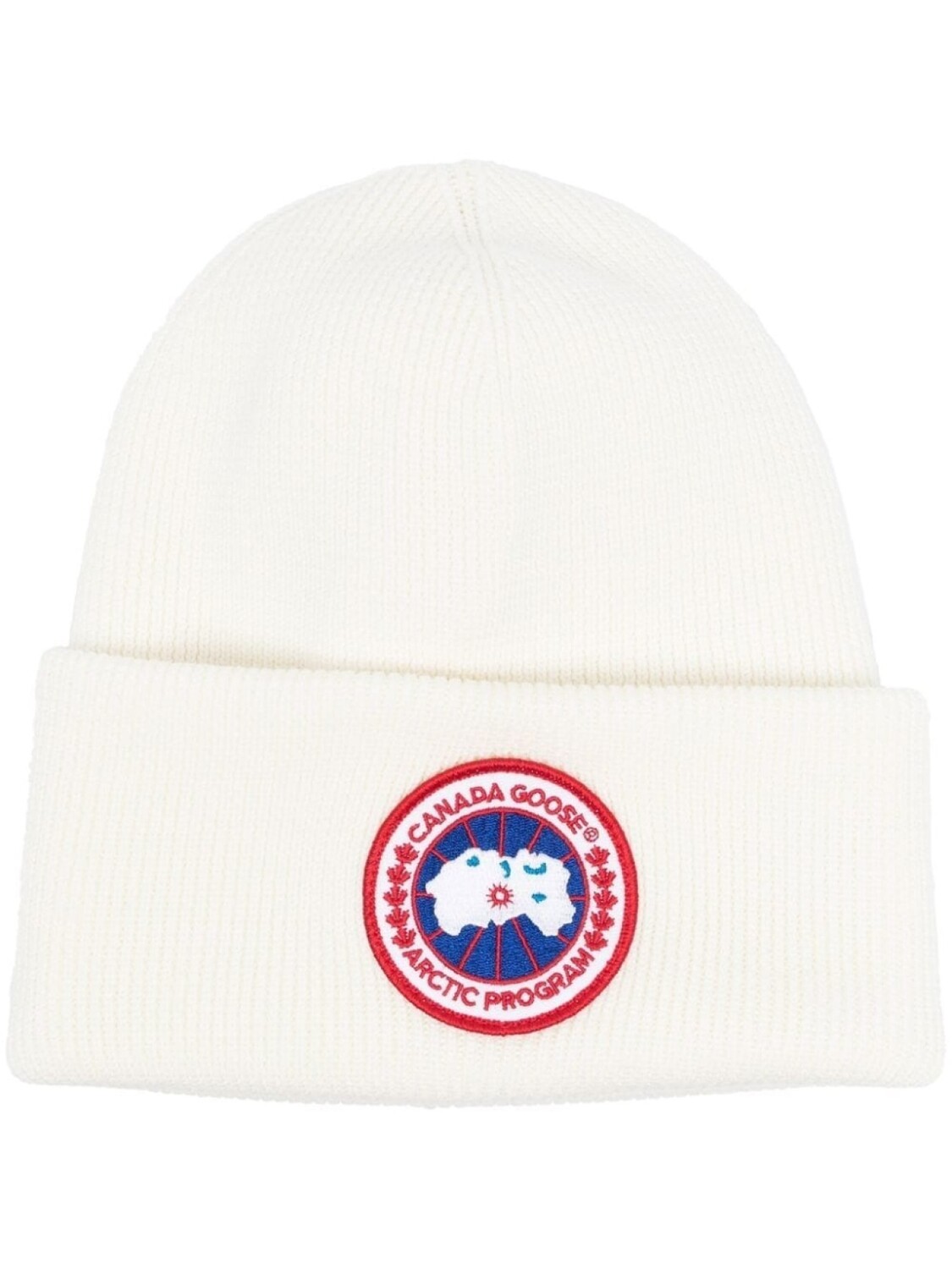 

Canada Goose шерстяная шапка бини с нашивкой-логотипом, белый