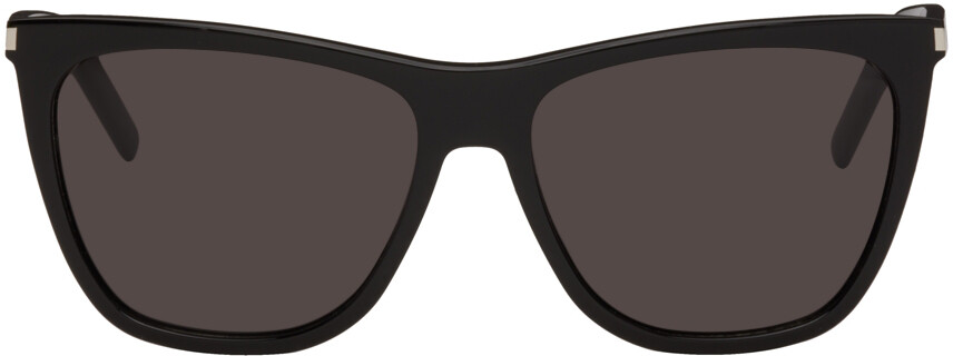 

Черные солнцезащитные очки «кошачий глаз» Saint Laurent