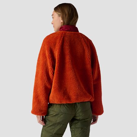 Флисовая куртка MTN с высоким ворсом женская Stoic, оранжевый