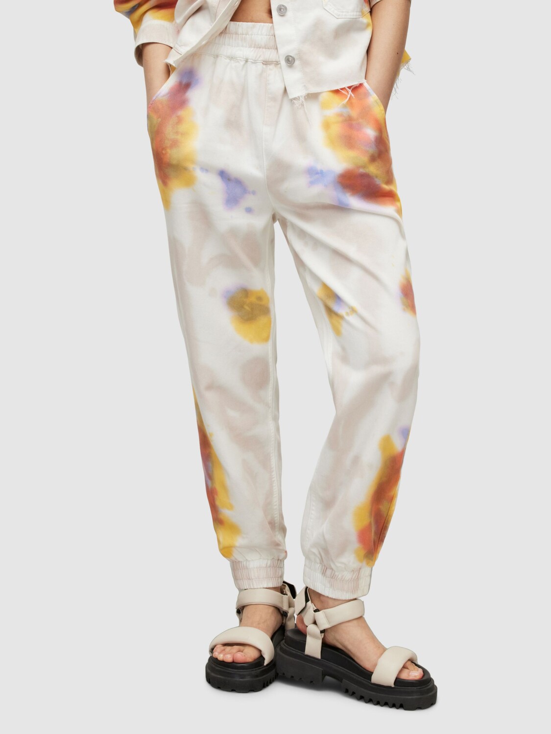 

Джоггеры AllSaints Yara Tie Dye, Синий/Мульти